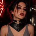 Vintage Gothic O-Ring Bow Tie Necklace