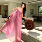 Glossy PVC Long Performance Dress