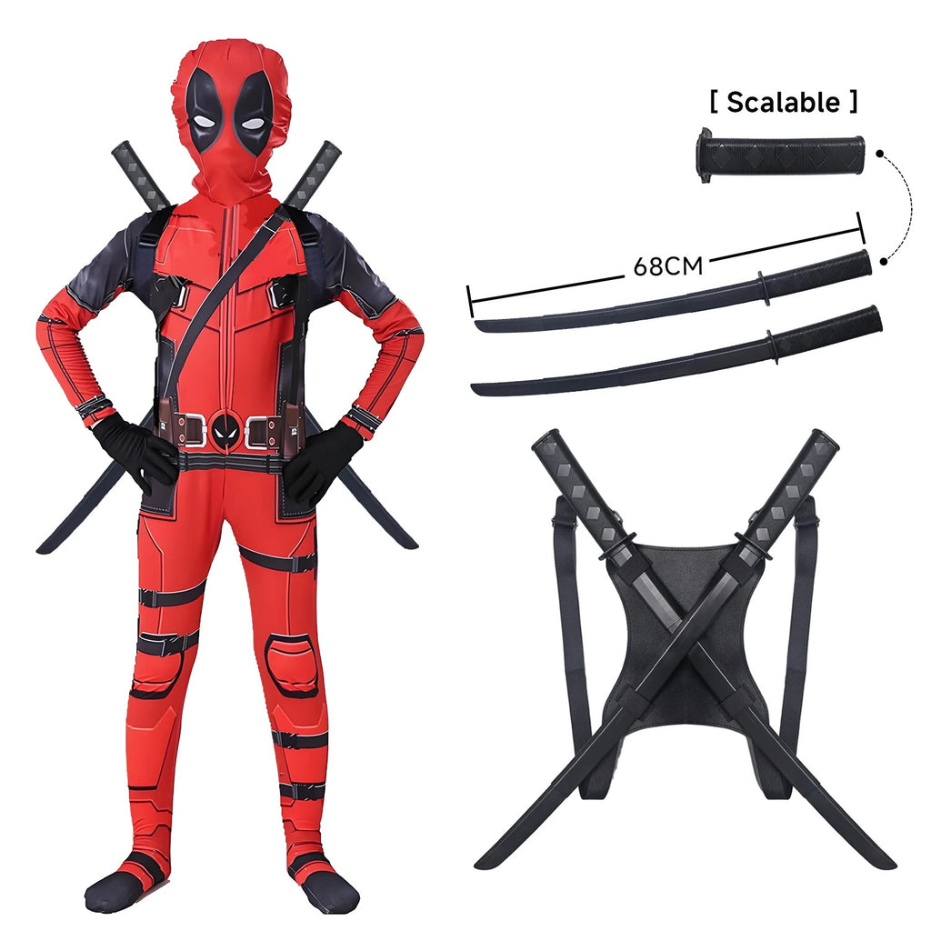 Deadpool-Inspired Cosplay Costume Set