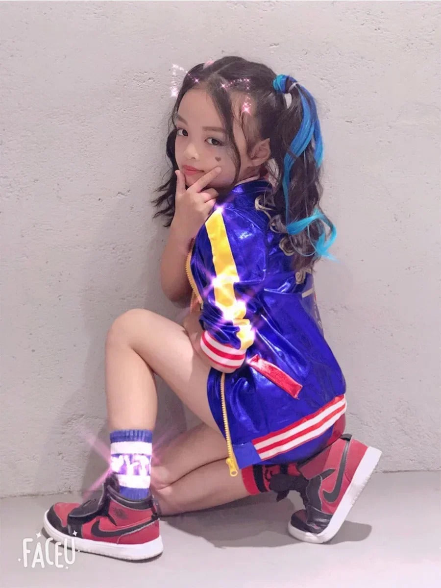 Harley-Inspired Girls Cosplay Costume Set