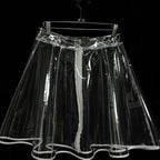 Crystal Clear TPU A-Line Mini Skirt