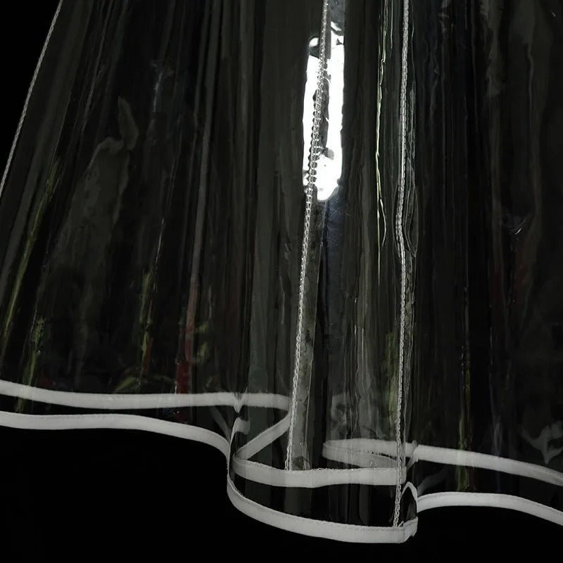 Crystal Clear TPU A-Line Mini Skirt