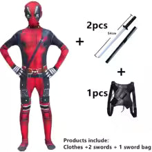 Deadpool-Inspired Cosplay Costume Set