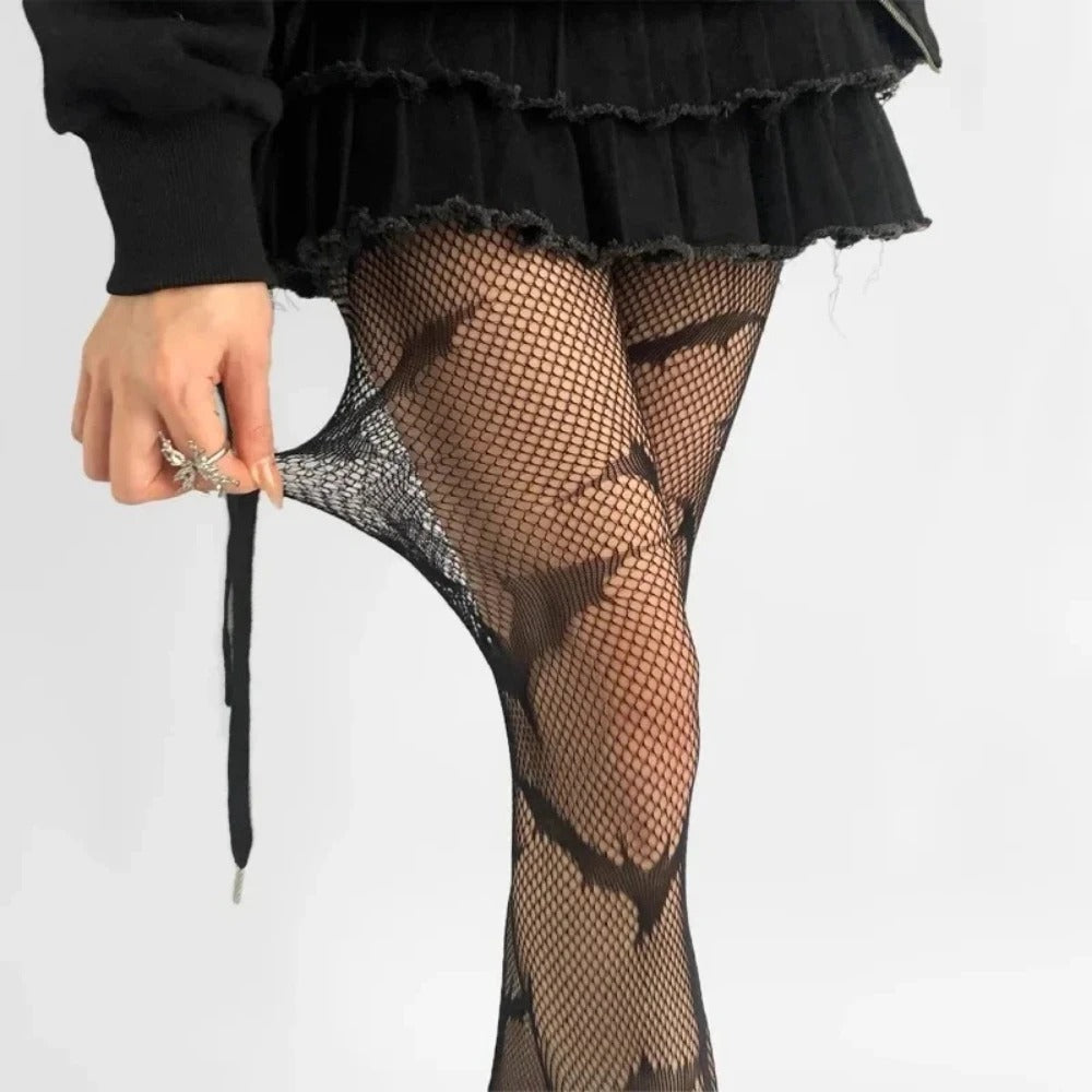 Bat Fishnet Stockings