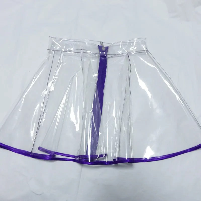Crystal Clear TPU A-Line Mini Skirt