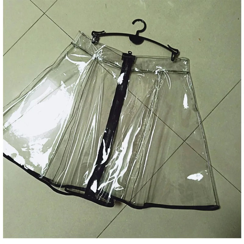 Crystal Clear TPU A-Line Mini Skirt