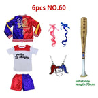 Harley-Inspired Girls Cosplay Costume Set