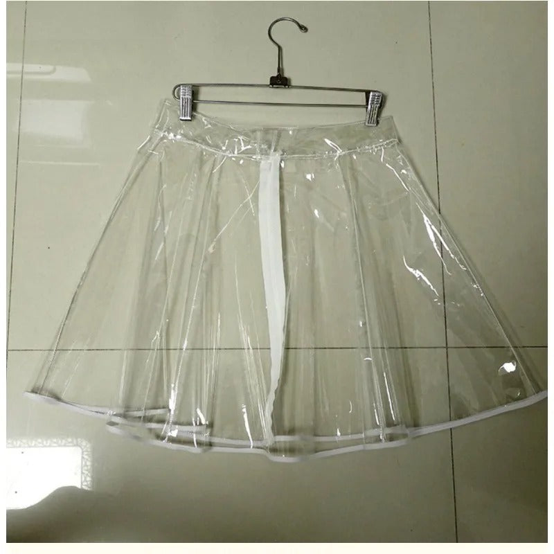 Crystal Clear TPU A-Line Mini Skirt