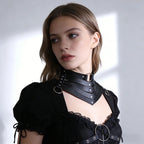 Vintage Gothic O-Ring Bow Tie Necklace