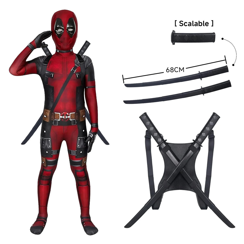 Deadpool-Inspired Cosplay Costume Set